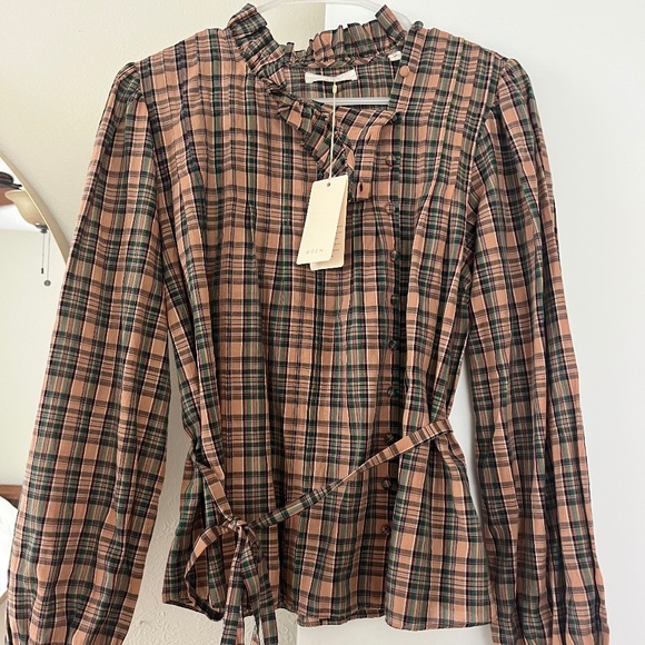 Doen plaid blouse - new with tags - Picture 1 of 6